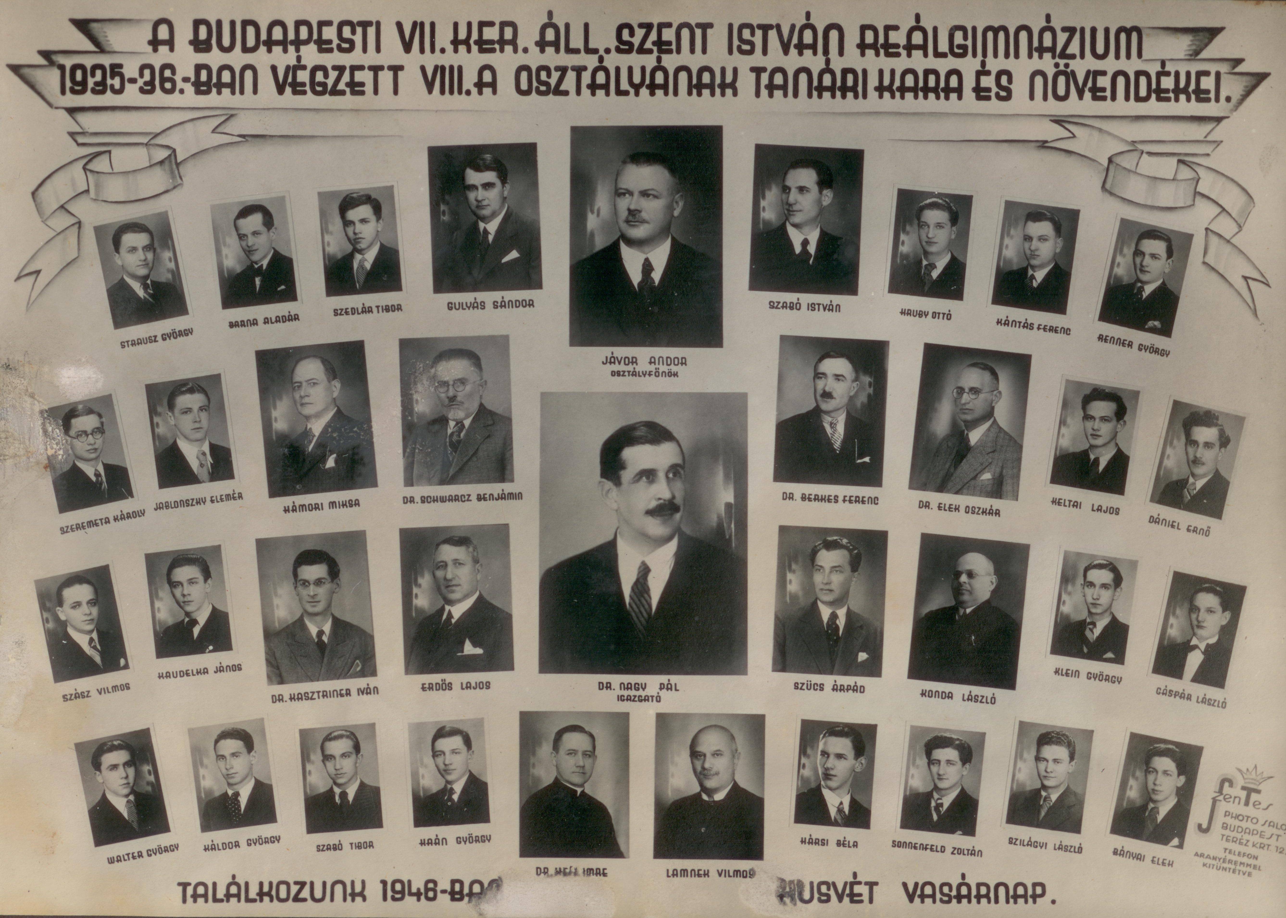 Az 1928 - 1936-os a osztály