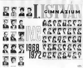 Az 1968 - 1972-es b osztály