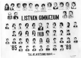 Az 1985-1989-es b osztály